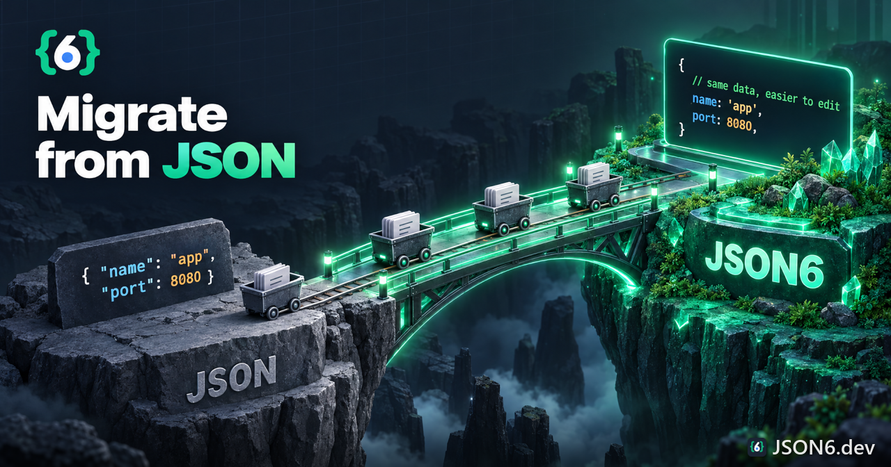Data carts crossing a guarded bridge from a gray island to an emerald island